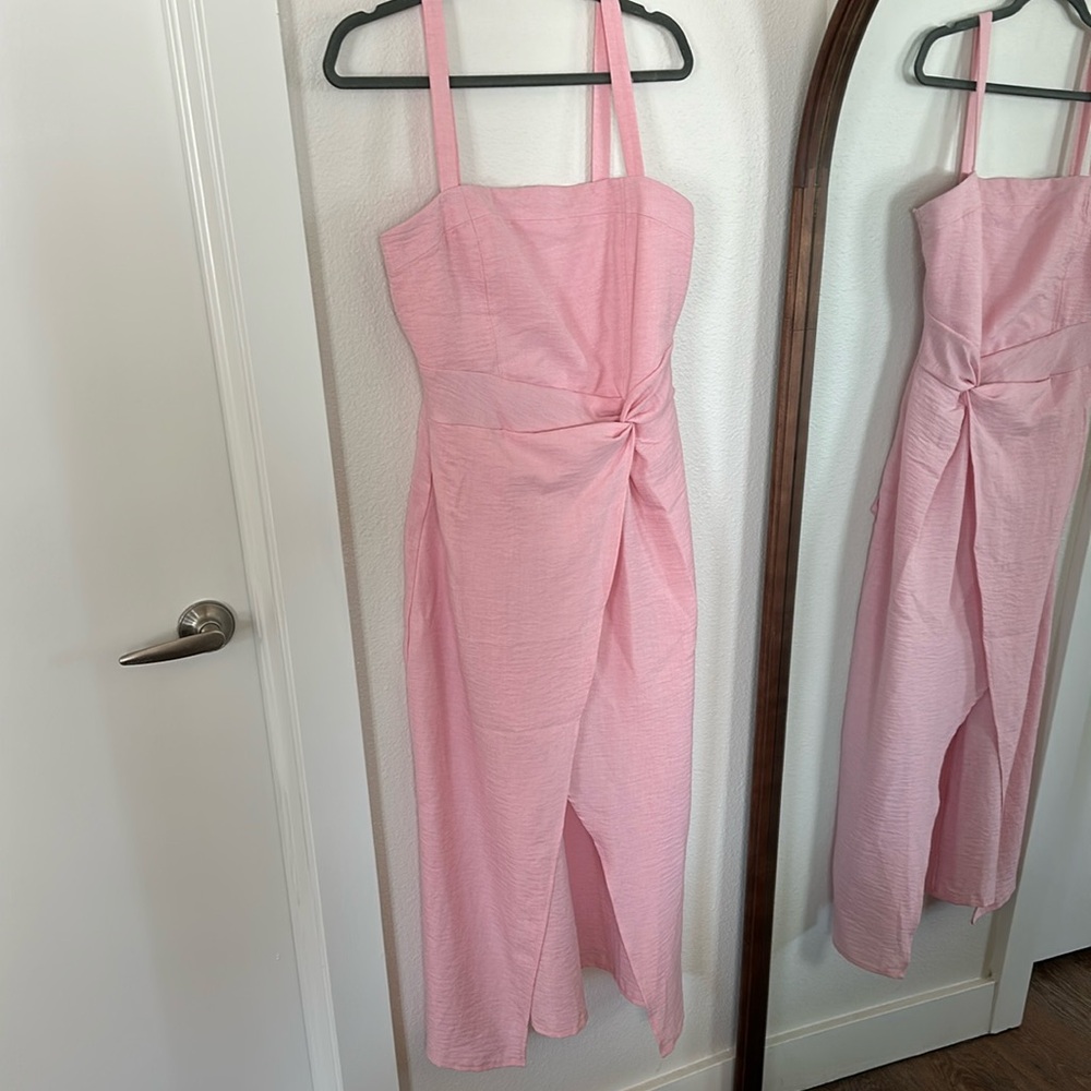 Pink Midi Dress